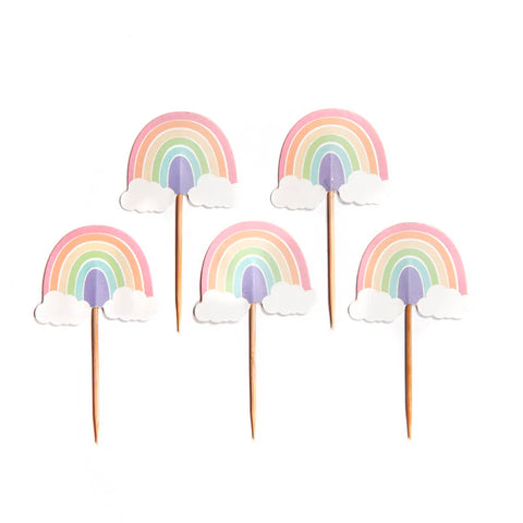 Pastel Rainbow Toppers