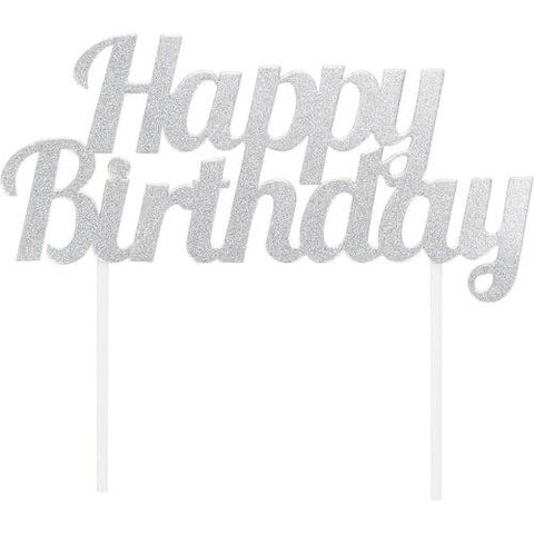 Silver Birthday Topper