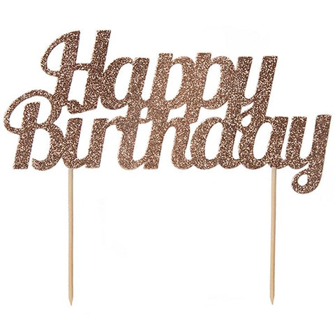 Rose Gold Birthday Topper