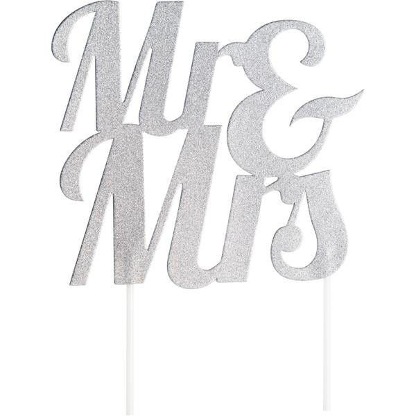 Mr & Mrs Silver Topper
